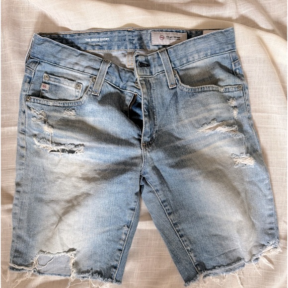 AG MIDTHIGH THE NIKKI DENIM SHORTS - Picture 1 of 4